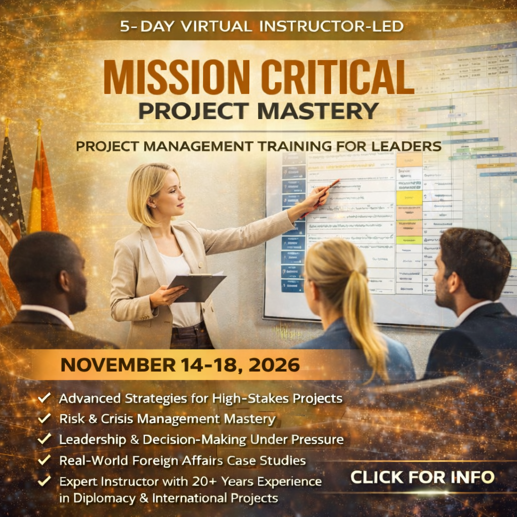 Mission-Critical Project Mastery™ (September 14-18, 2026)