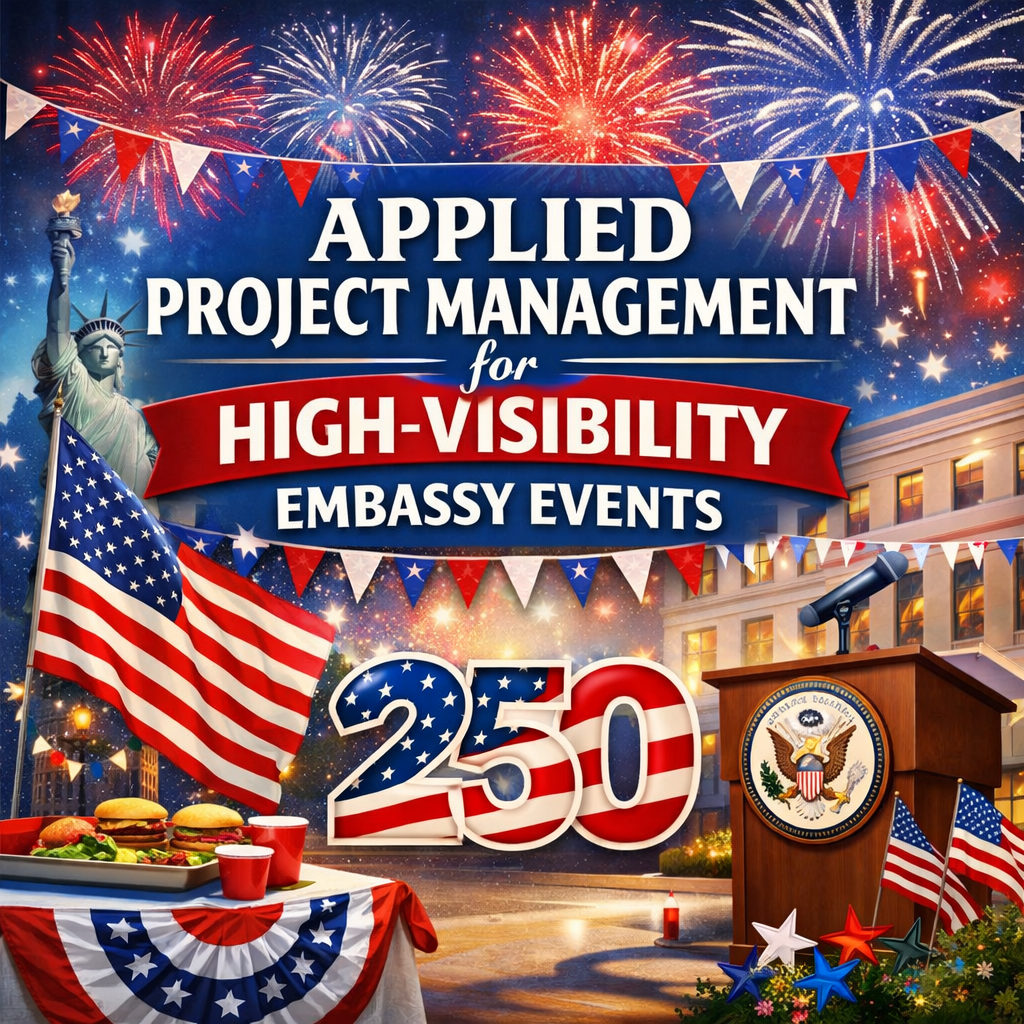 Applied Project Management for High-Visibility Embassy Events (March 16-18, 2026)